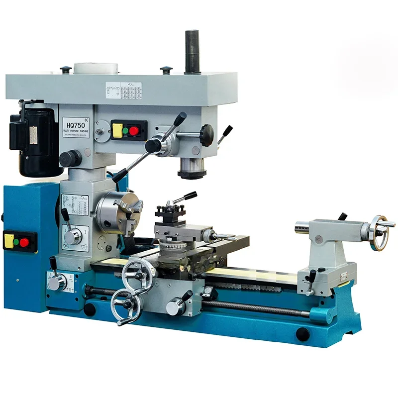 Mini three in one lathe for drilling and milling metal multifunctional