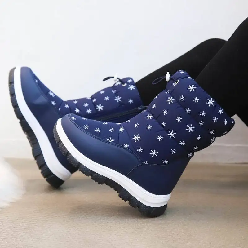 الفتيات منتصف العجل الحرارية معزول الثلوج الأحذية 2026 شتاء نمط جديد الأحذية القطنية الدافئة للأطفال المضادة للانزلاق الأحذية في الهواء الطلق #2