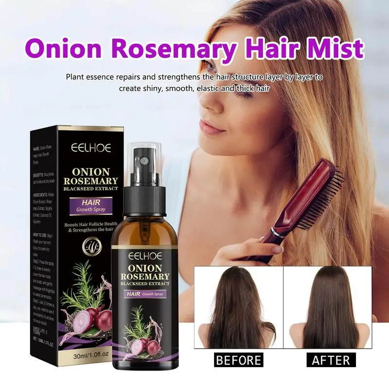 30ml Haargroei Spray Ui Rozemarijn Dichte Haarlak Rozemarijn Essentiële Olie Haar Voedende Essentiële Olie Anti Haaruitval spray