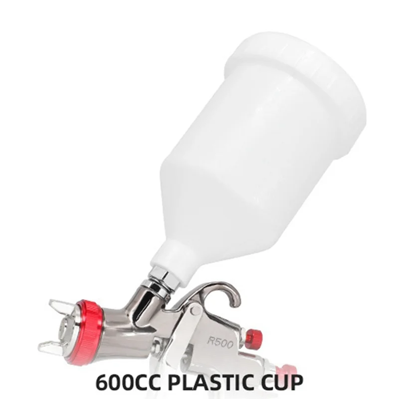 

AT51-R500 Пистолет-распылитель Полный набор Автомобильный пневматический пистолет-распылитель для листового металла с регулятором воздуха Пистолет-распылитель с высокой распылением B