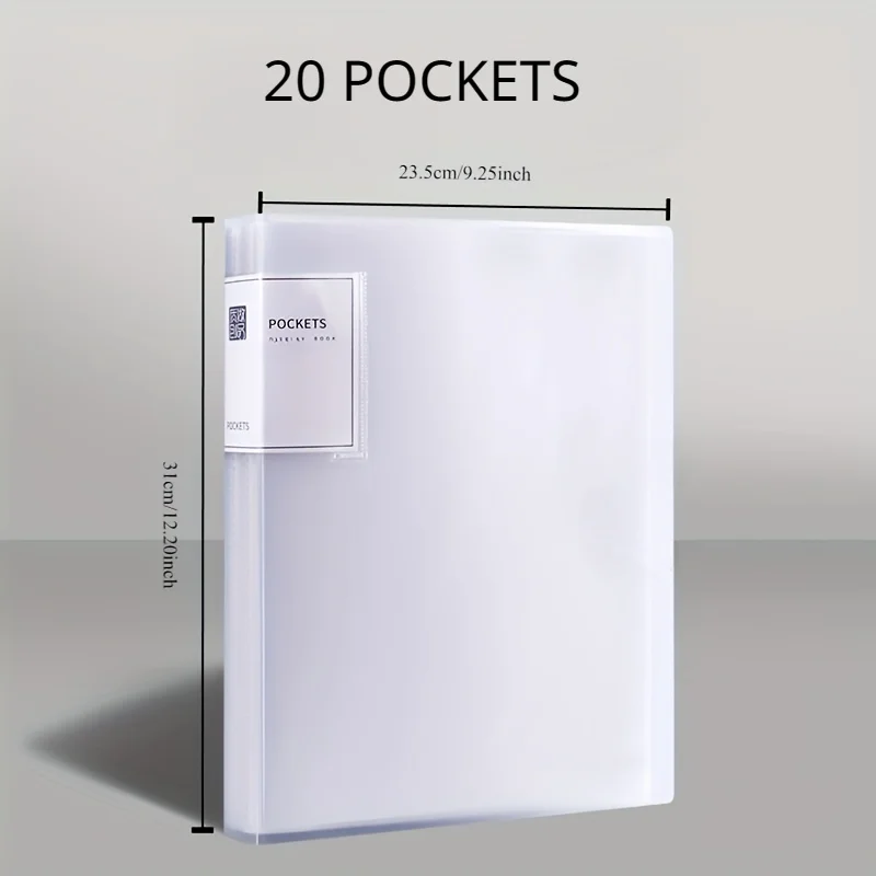 Datenbuch, A4, transparenter Einsatzordner, Bilderbuch-Aufbewahrungsordner, mehrschichtiger, klassifizierter Büromapner mit großer Kapazität – Detail 7