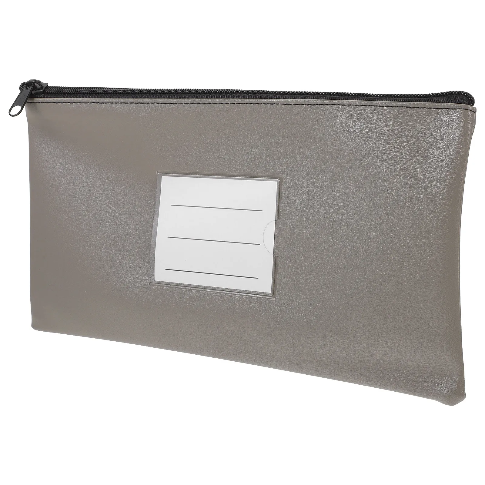 

2Pcs PU Document Bag Portable Foldable File Organizer for Office Student Business Safe Receipts Cash Cards Passports