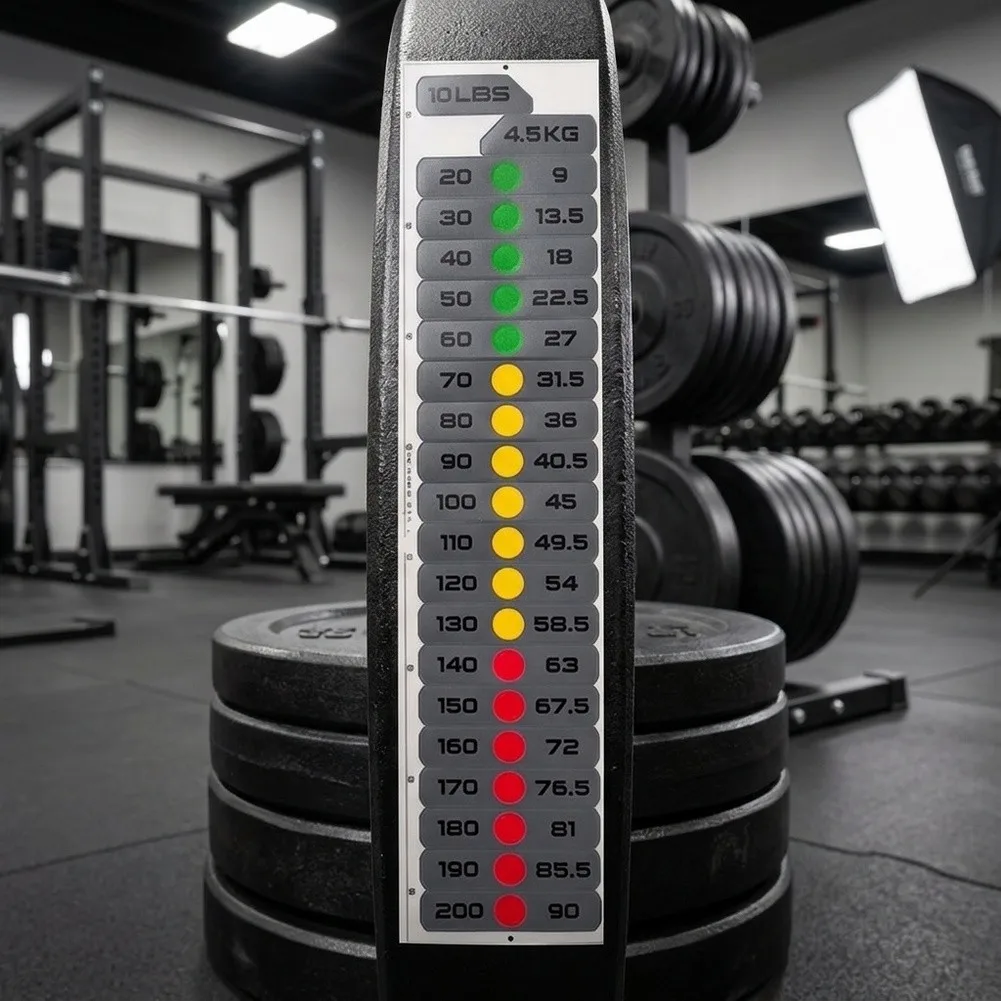 Fitness Equipment Weight Stickers 4.5kg-90kg Weight Stack Label Number For Strength Training Gym Fitness Equipment Accessories