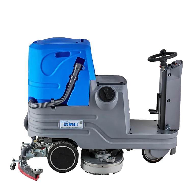 Sino Cleanvac Industrial Ride on Floor Scrubber Dryer Drive Washing Machine for large area