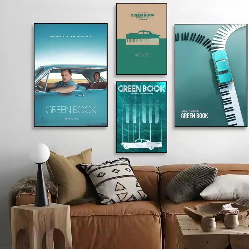 Comedy Movie G-Green Book Poster Art HD Art Sticky Wall Waterproof Home Living Room Bar Decoration