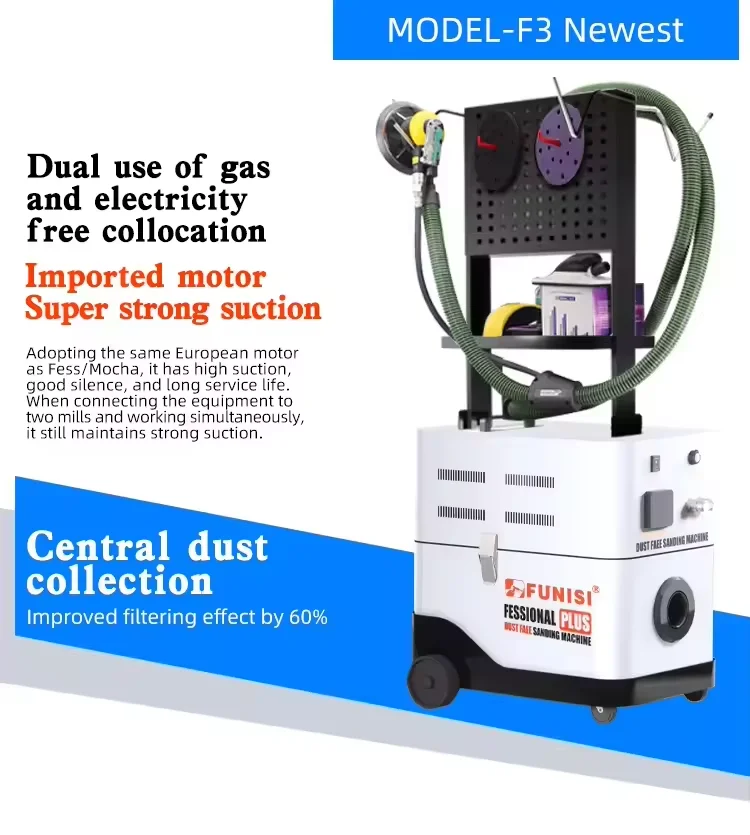 Auto Detailing Dust Free Vacuum Sanding Machine Dust Collector for Car F3