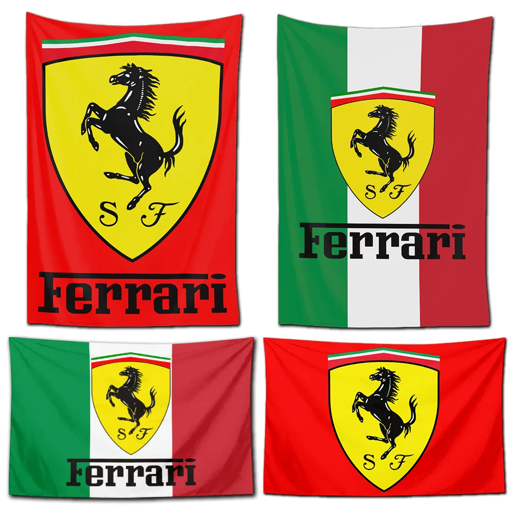 

Extreme Racing Tapestry Decorations for F-Ferraris Garage Wall Art Home Hanging Accessories Decor