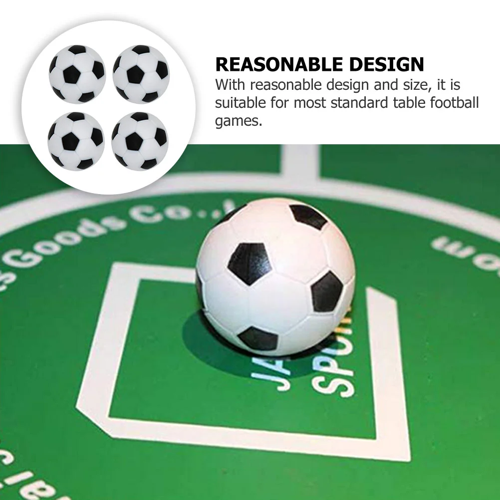 Bolas de substituição de matraquilhos de mesa de resina mini acessórios decorativos de jogo de futebol para futebol de mesa padrão seguro