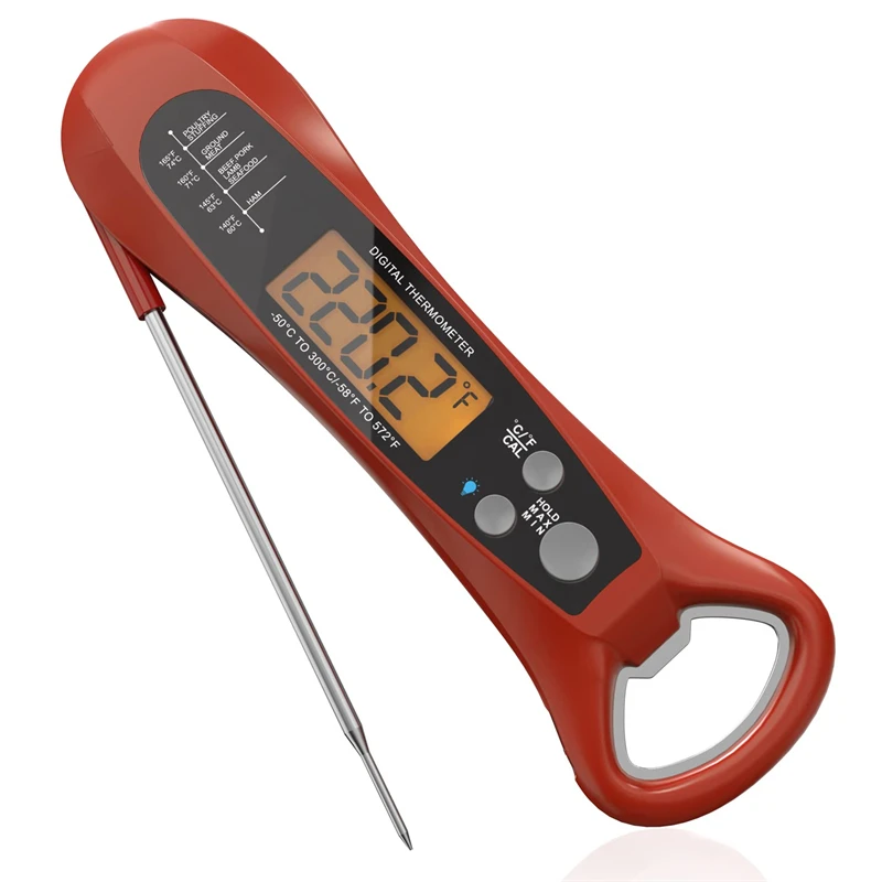 Instant Read Food Thermometer BBQ Meat Probe Thermometer Digital Kitchen thermometer