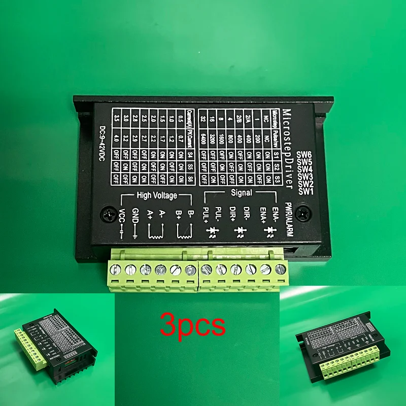 3Pcs 42/57/86 TB6600 Stepper Motor Driver 32 Segments Upgraded Version 4.0A 42VDC