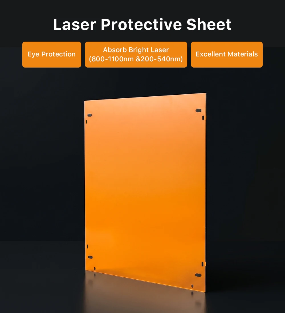 Laserschutzschild-Panel für Faser-UV-Blaulaser-Markiermaschine Sicherheitspanel 2-teilig/3-teilig Modulares Set – Detail 2