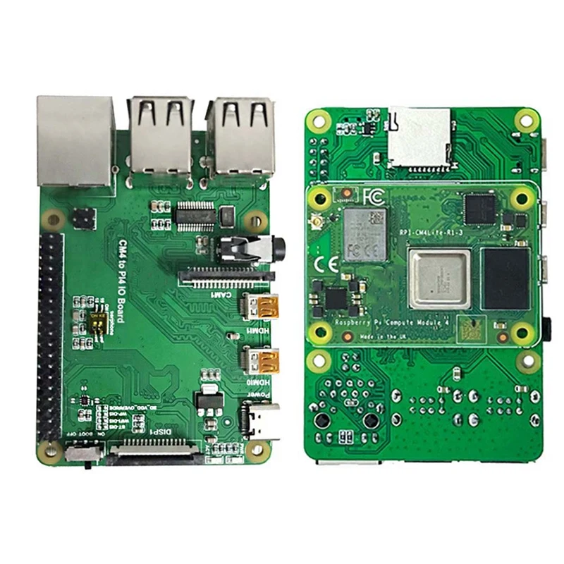 For Raspberry Pi CM4 To 4B Adapter Board Expansion Board CM4 To PI4B Adapter With Case