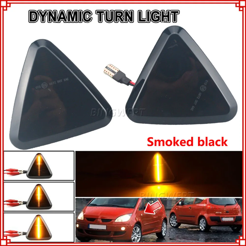

2PCS High Quality LED Dynamic Turn Signal Side Fender Marker Indicator Light For RENAULT KANGOO II 2008 2009 2010 2011 2013 2013
