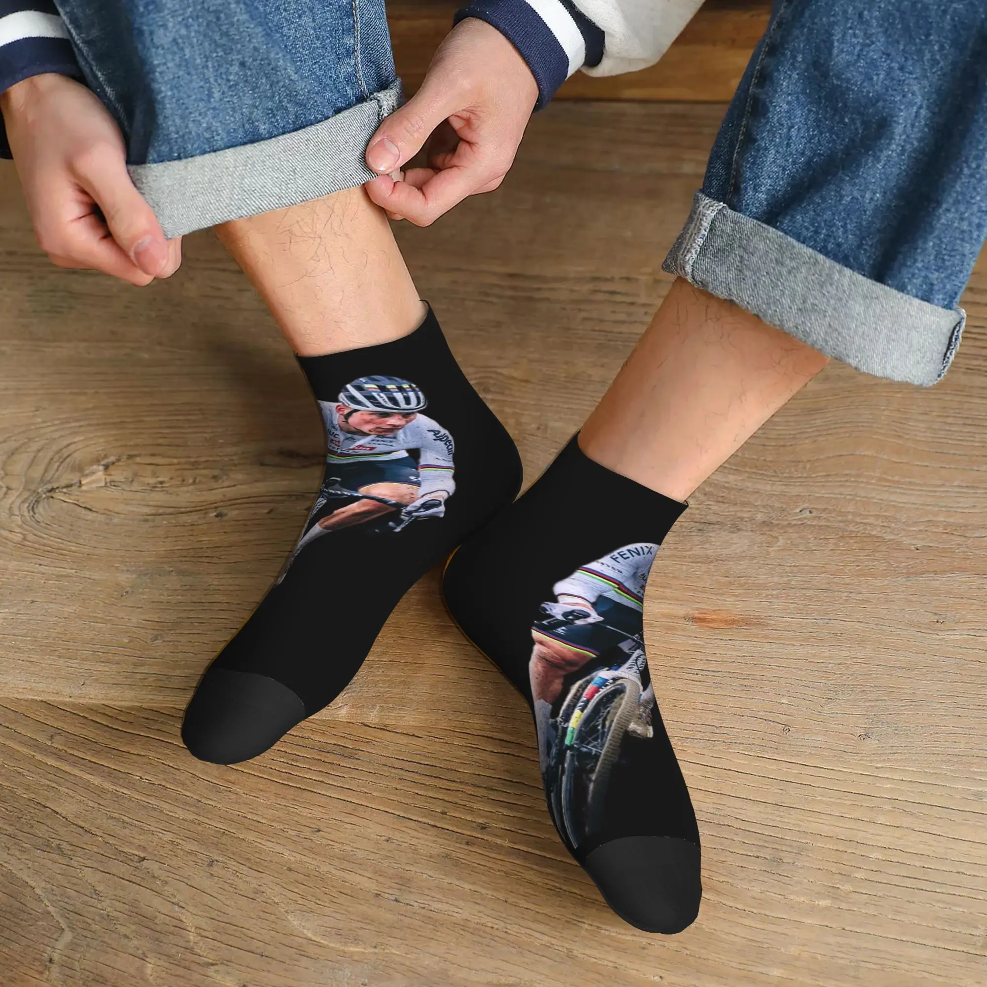 

Всесезонные носки Mathieu Van Der Poel, Harajuku, впитывающие пот носки, модные чулки для мужчин и женщин, подарки