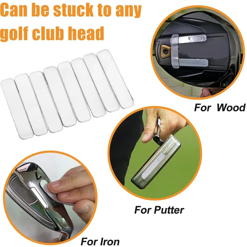 10 Pieces Golf Weighted Lead Tape Adhesive Lead Tape Strips Add Weight for Golf Club Tennis Racket Adjust Weight