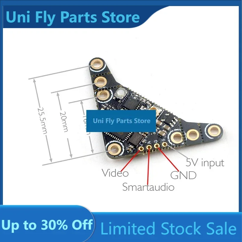 UniFlyHappyModel OVX300 OVX303 5.8G 40CH 300mW Adjustable OpenVTX Video Micro Transmitter For RC FPV Tinywhoop Nano Micro Long R
