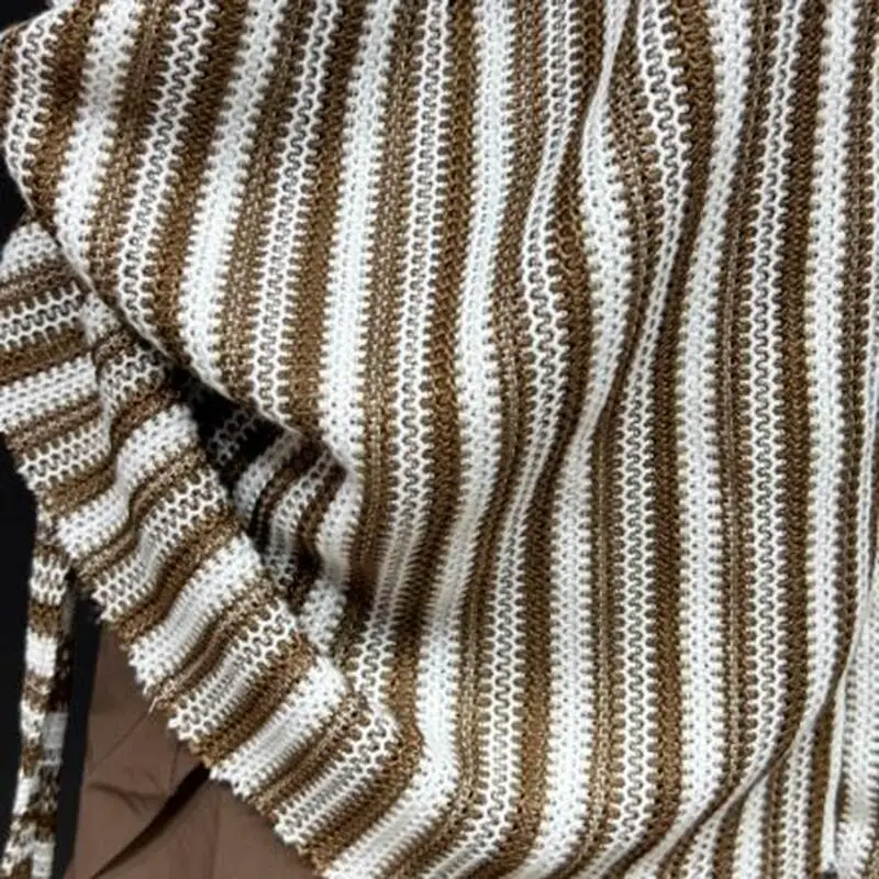 MWJLPWQ Gonna design a righe Pantaloni svasati casual per uomo High Street Niched Lace Up Donna Pantaloni eleganti larghi 2025 Nuovo 11825