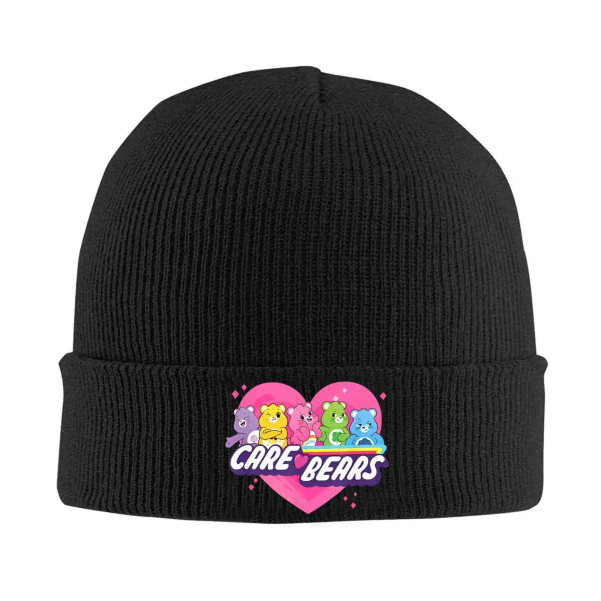 Care Bears- Unlock The Magic Lineup Bonnet Hats Knit Hat Unisex Adult Fashion Warm Beanie Hats Autumn Winter Gym Custom Cap