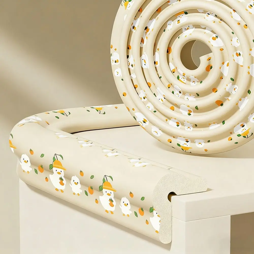 

2m Desk Edge Guard Strip Safety Duck Pattern Anti Collision Cushion Thickend Self Adhesive Wall Corner Protector