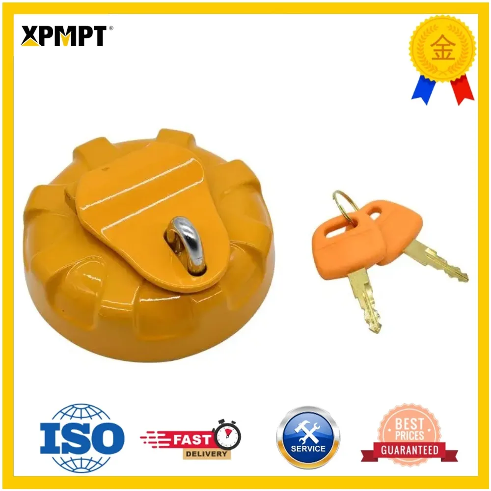 Fuel Tank Cap with key (2) For Sany Excavator SY155W SY205C SY210C SY215C SY220C SY235C SY365H