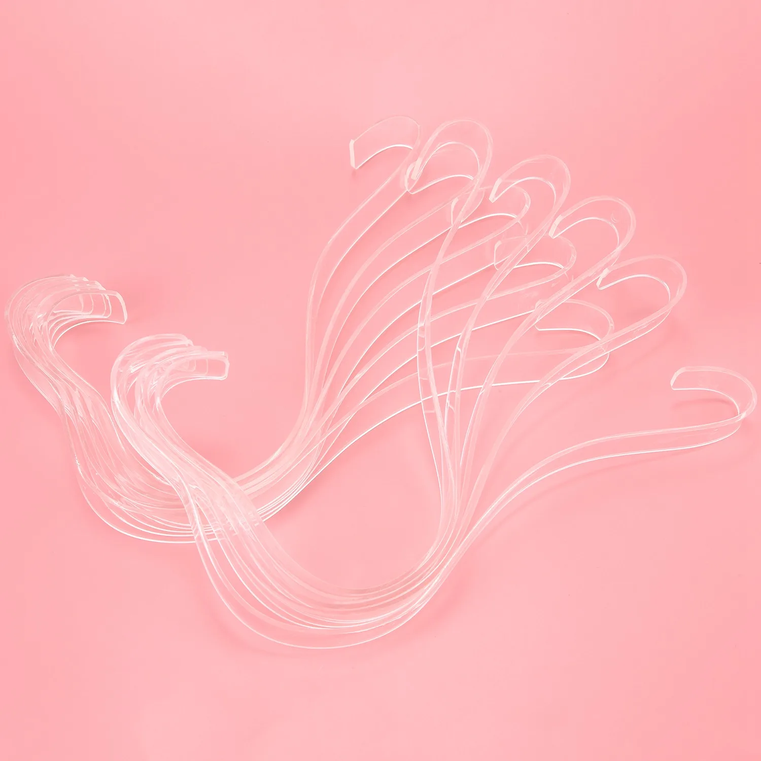 Supernew  10Pcs Fashion Clear Elastic Plastic Women'S Sandals Show Holder Shoe Display Stand Rack