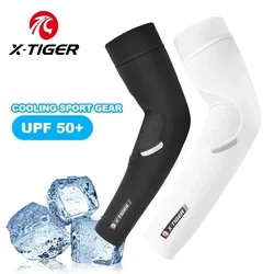 X-TIGER Cycling Sleeves Anti-UV Breathable Quick-drying Cycling Sports Ice Fabric Sunscreen Elbow Fitness Arm Sleeves