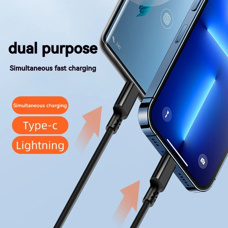 Cable Micro USB tipo C 2 en 1 para Samsung, Xiaomi, Huawei, Cable de carga rápida, accesorios para teléfonos móviles Android