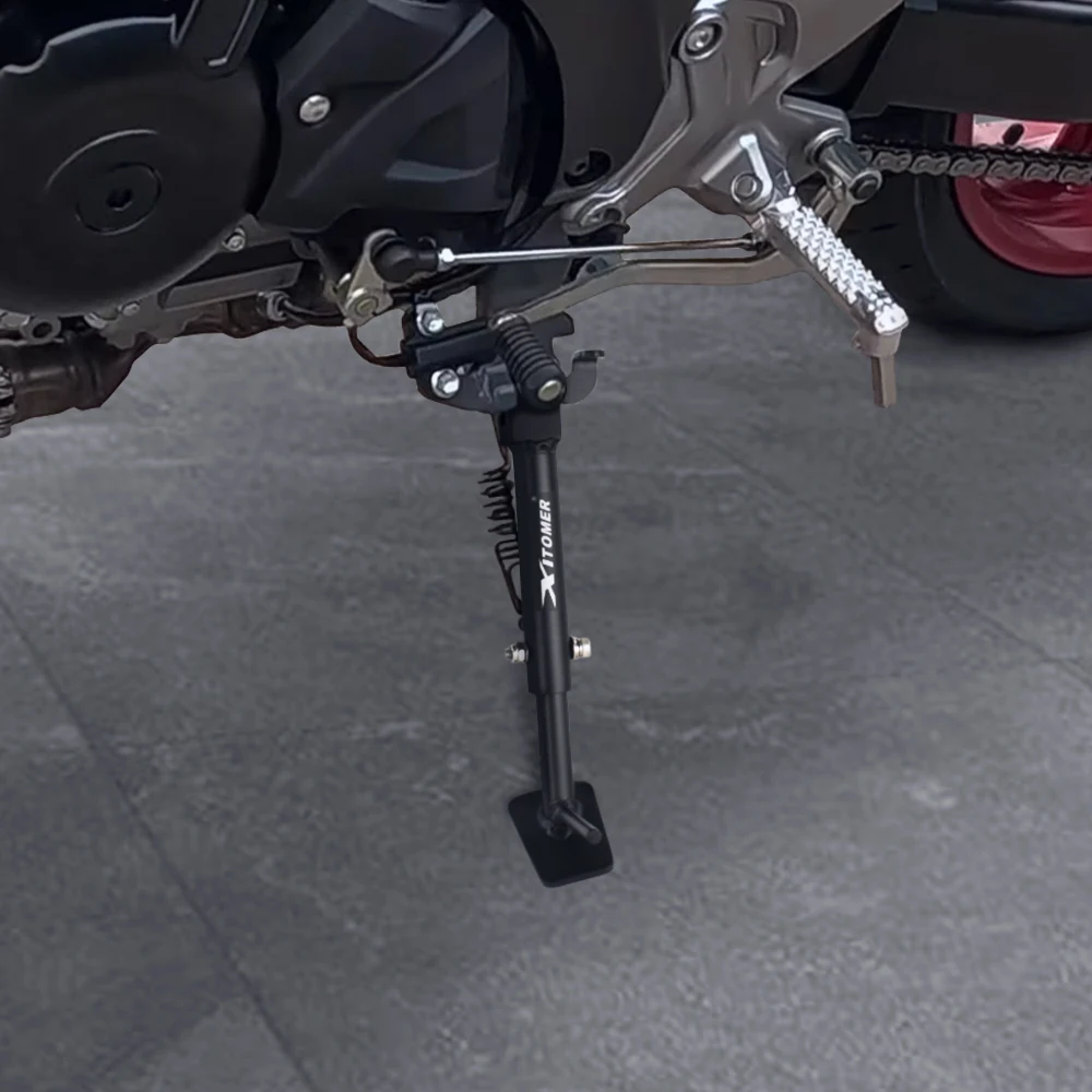 

Motorcycle Adjustable Kickstand For Suzuki SV650 / ABS 2017 2018 2019 2020 2021 2022 2023 2024 Side Stand Foot Peg Support Steel