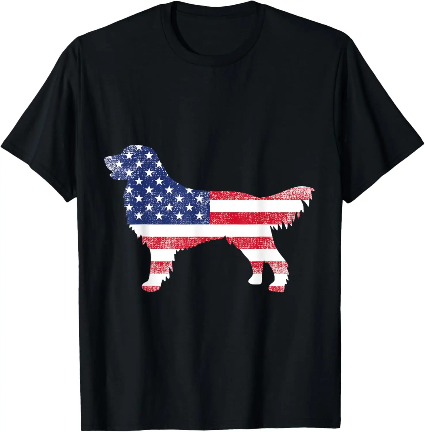 

New t-shirt - Golden Retriever Dog Dad Mom Silhouette American Flag T-Shirt