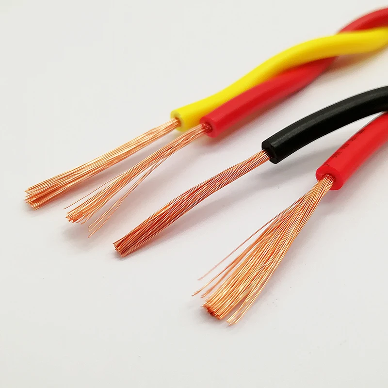 

100 meters RVS cable 20AWG 18AWG 17AWG 15AWG 13AWG 11AWG pure copper core soft wire twisted pair 2 core wire