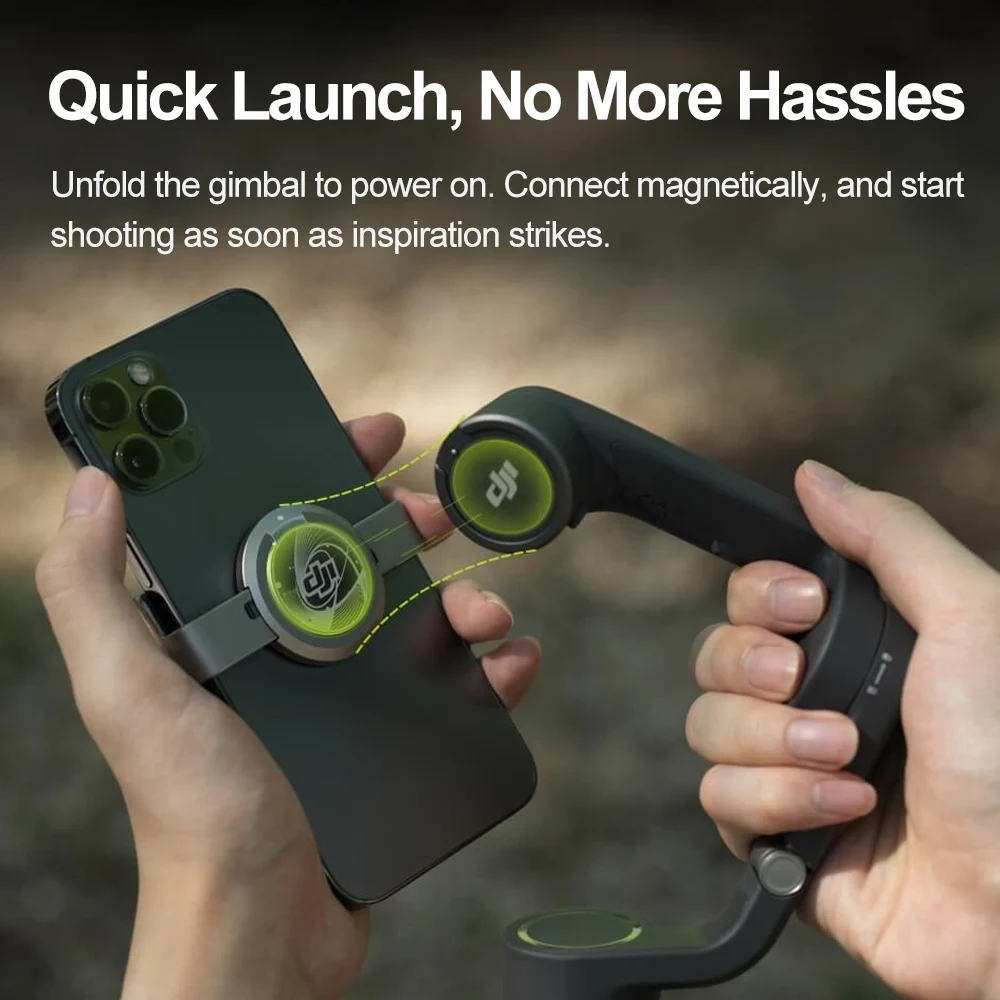 3-осевой Ручной Стабилизатор DJI Osmo Mobile 6 OM 6, селфи-Палка для смартфона, встроенный удлинитель, магнитный дизайн, Активный Трек 5,0