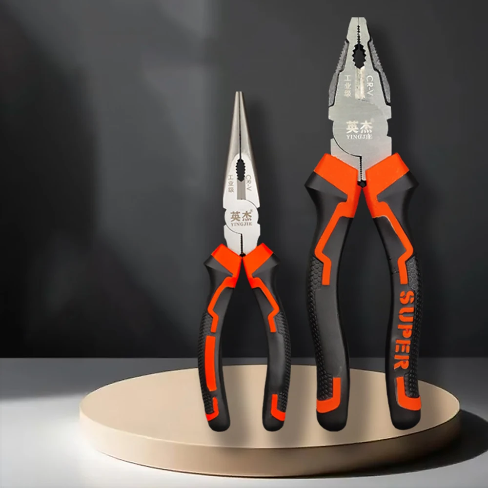 كماشة الأسلاك، كماشة قطرية حادة كبيرة الفتح كماشة أنف إبرة، لقطع، أدوات الأسلاك المعدنية والالتواء #5