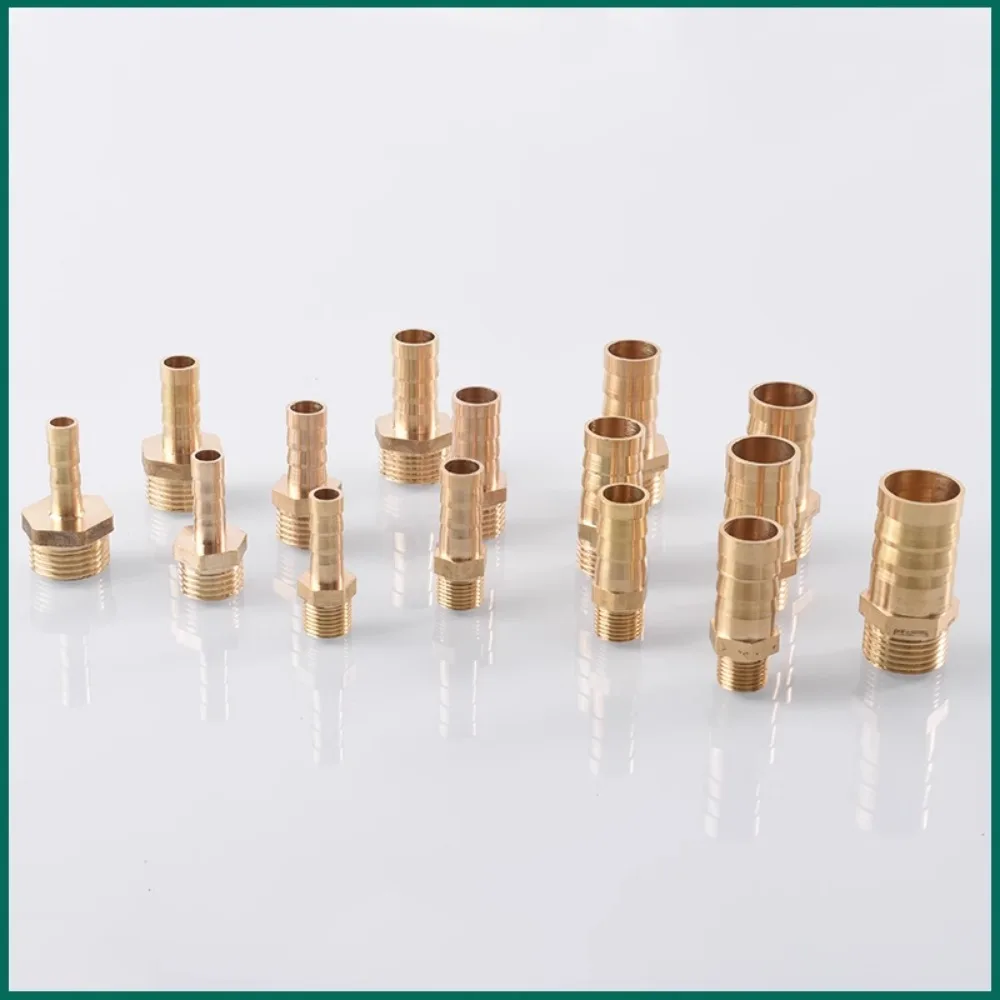 4mm 6mm 8mm 10mm 12mm 14mm 16mm 19mm 20mm 25mm Schlauch Widerhaken x 1/8 "1/4" 3/8 "1/2" 3/4 "1" bsp Messing rohr verschraubung stecker – Detail 5