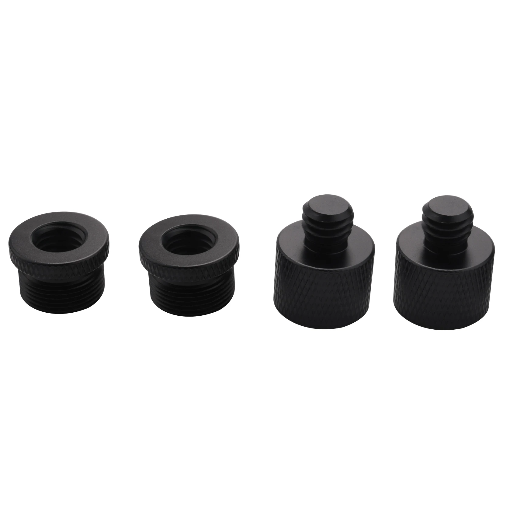 4 Pcs Mic Thread Adapter 5/8 Female to 3/8 Male and 3/8 Female to 5/8 Male Screw Adapter Thread for Mic Stand Mount