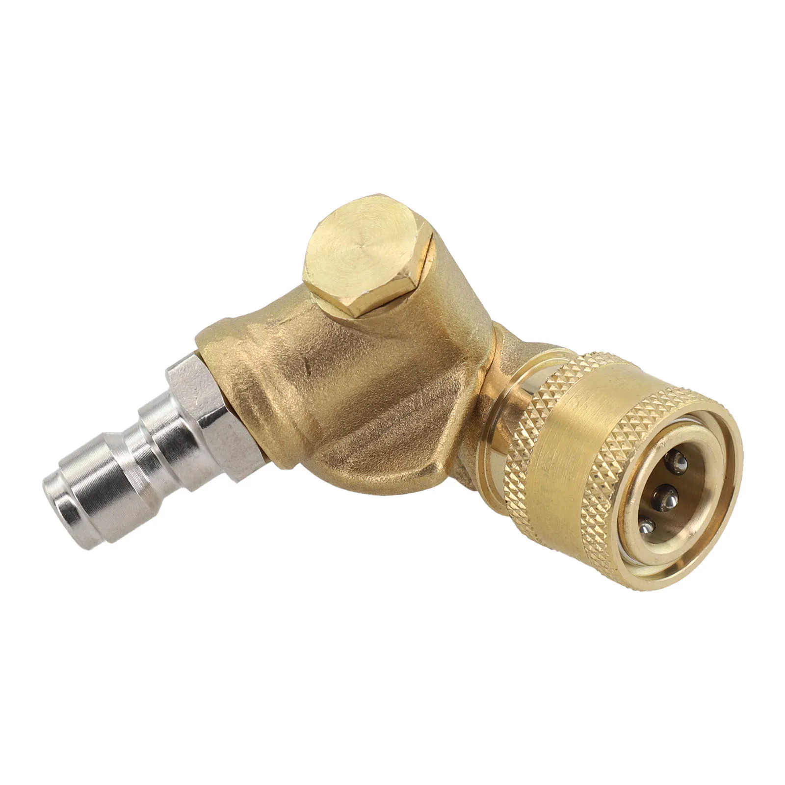 

Rotatable Swivel Coupler Adapter for High Pressure Cleaners 180 Degree Adjustable Nozzle for Comprehensive Cleaning Solutions