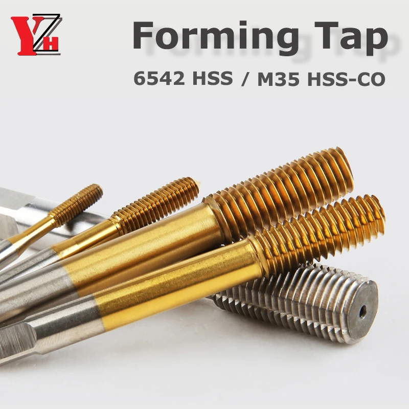 YZH HSS 6542 Gwintownik formujący / HSS-CO M35 Kobalt z tytanem M2 M2.5 M3 M4 M5 M6 M8 M10 M12 M14 M16 Gwintownik maszynowy z gwintem