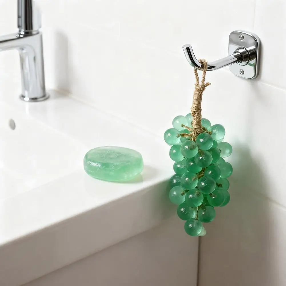 

Фиолетовое виноградное мыло для мытья лица, мыло ручной работы в форме винограда, натуральное холодное мыло для душа, очищающее мыло