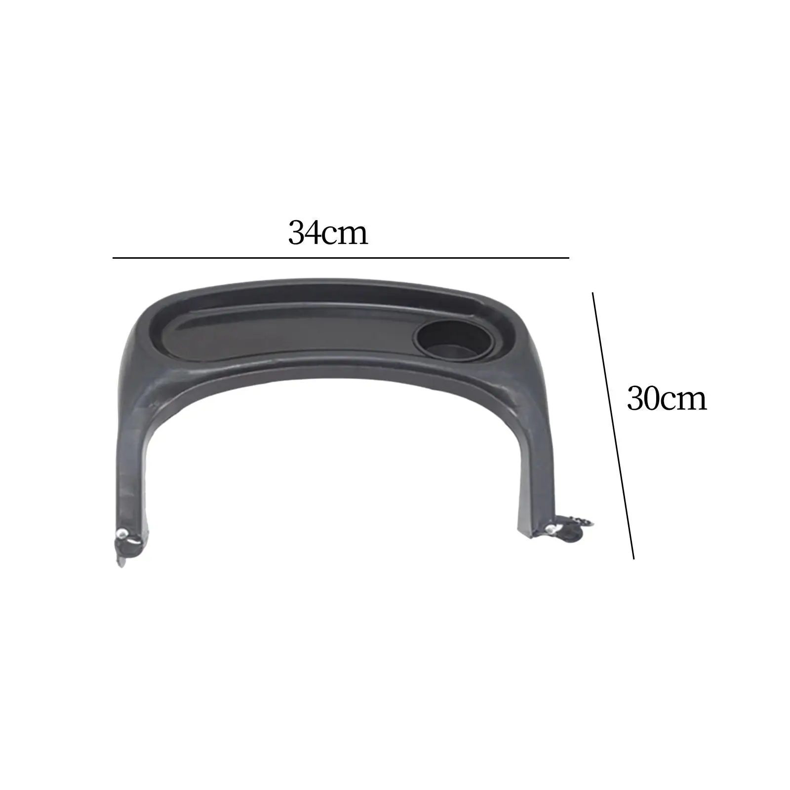 Waterproof Stroller Armrest Snack Plate ABS Removable Child Dinner Tray for Stroller Basket and Accessories