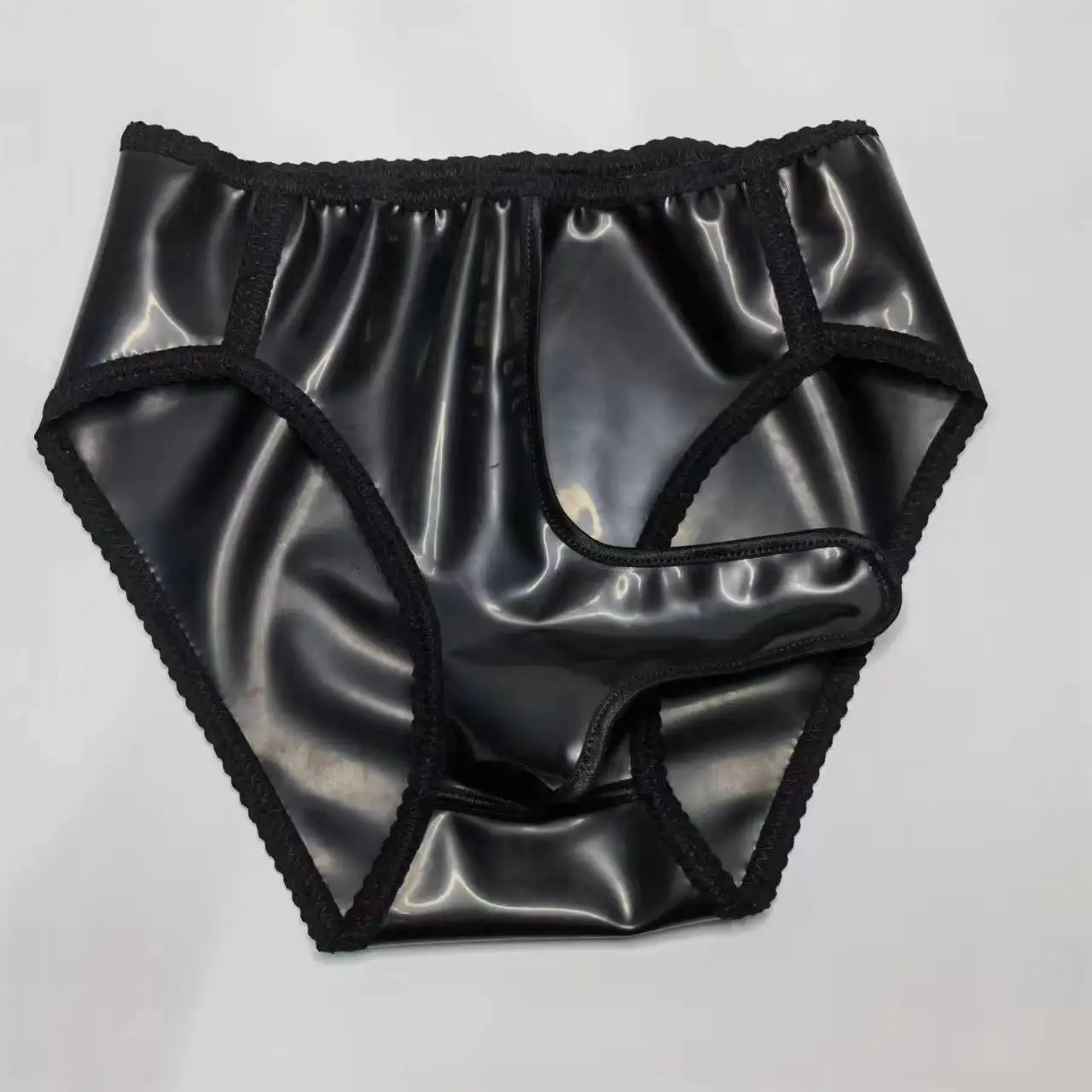 Rubber briefs emotional sex panties