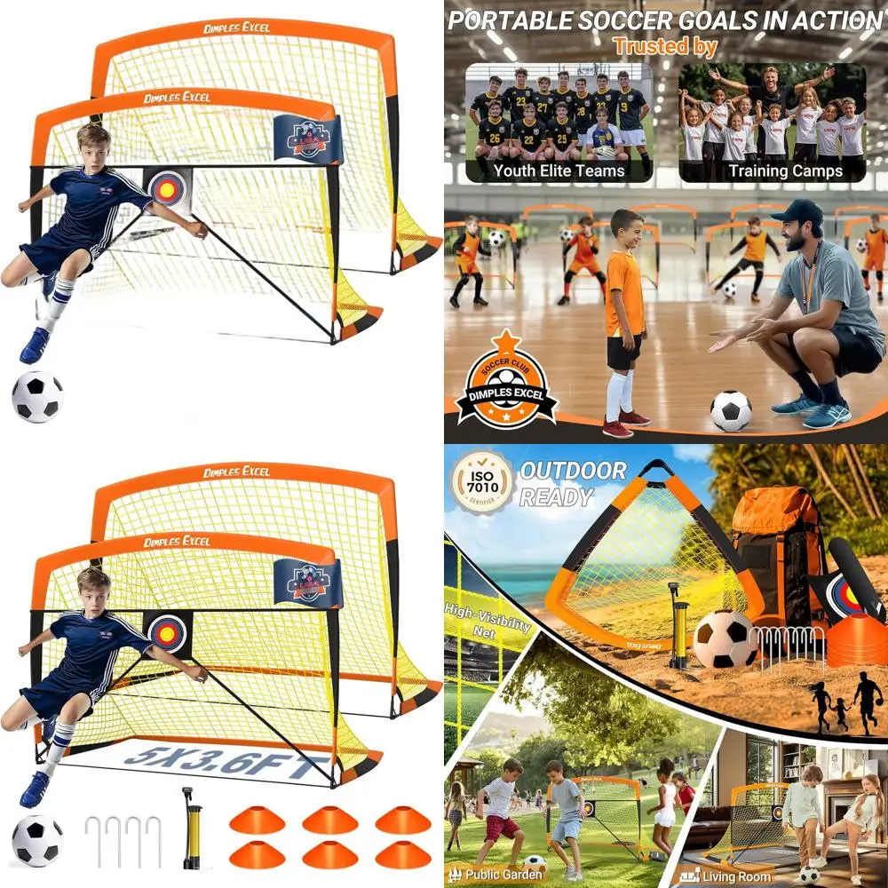 

Youth Soccer Goals for Backyard Play: 7x5, 5x3.6, 4x3, 3x2.2 Sizes Available