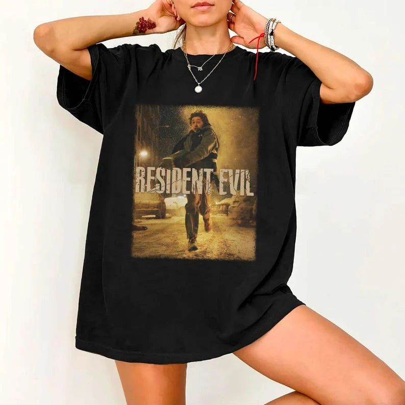 Zack Craig horror movie themed T-shirt from Resident Evil 2026 graphic T-shirt Austin Abrams T-shirt   Unisex streetwear shirt