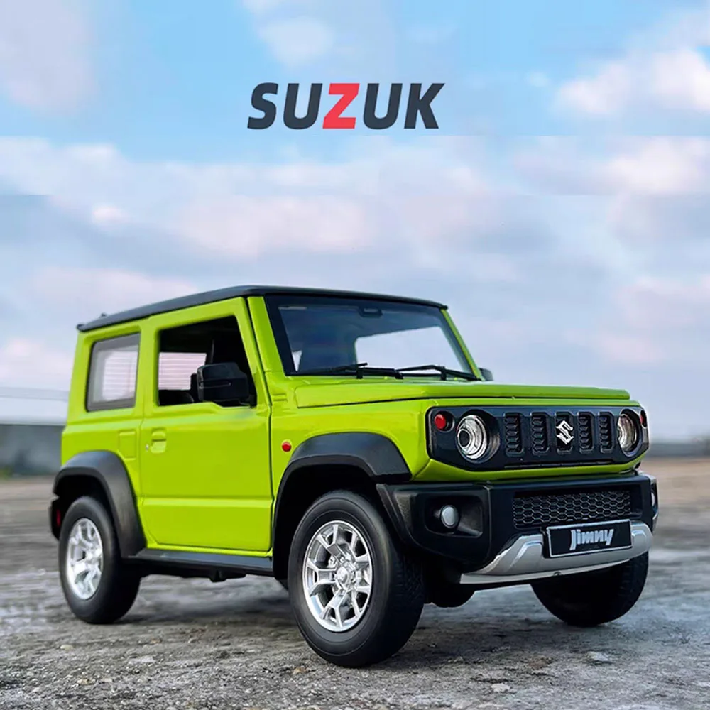 1:18 سبيكة سوزوكي جيمي نماذج سيارات دييكاست اللعب عجلة التراجع سيارة مصغرة مع ضوء الصوت المركبات للبنين هدايا عيد ميلاد