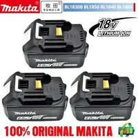 100% original Makita 6.0Ah 18V Rechargeable Battery for Makita 18V BL1830 BL1830B BL1840 BL1840B BL1850 BL1850B Power Tools