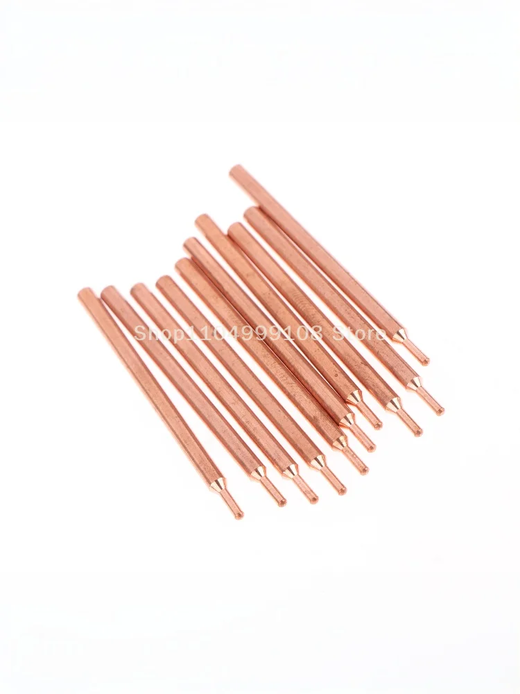 2/5/10 шт. 3 мм фиолетовая электродная головка из оксида меди 18650 аккумуляторная двойная головка игла для точечной сварки