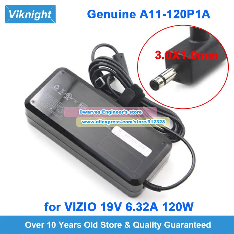 Genuine A11-120P1A A11-065N1A Charger for Vizio CT15 CT15-A1 CT-14 CN15-A5 CI7-3610QM 19V 6.32A 120W Power Supply 3.0*1.0mm