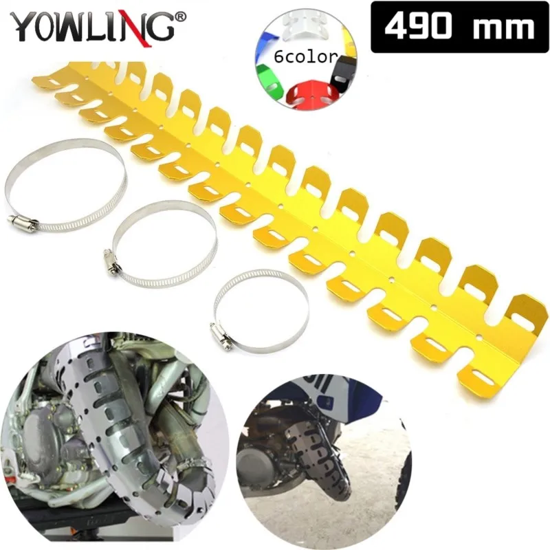 

Motorcycle Accessories Exhaust Muffler Pipe Leg Heat Shield Cover Protector For 50 65 85 SX XC 125 EXC 400 450 XC-W 105 200XC