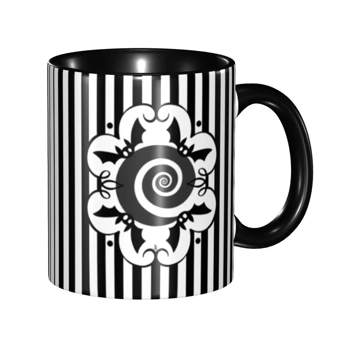 

Witch Halloween Spooky Ghosts Bats Coffee Mug DIY Custom Ceramic Mug Cup Creative Present