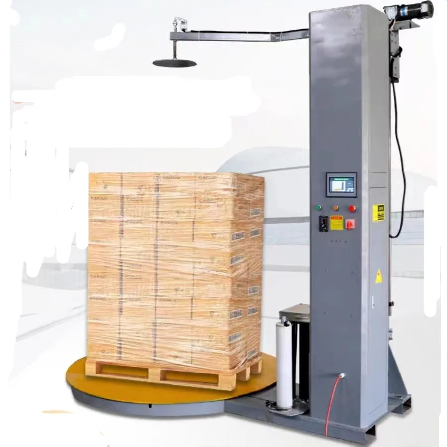 Customized Top Plate Press Pallet Wrapper Stretch PE Film Pallet Wrapping Machine with CE Custom & Bulk Order
