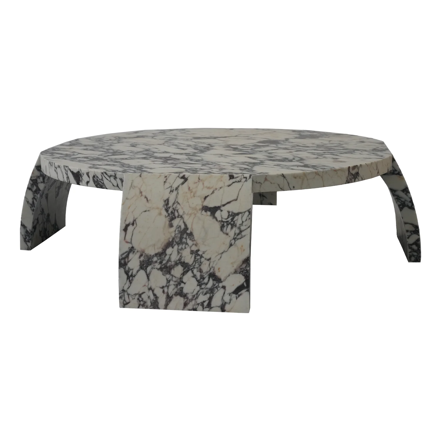 # Modern White Round Marble Coffee Table    Home Living Room Furniture