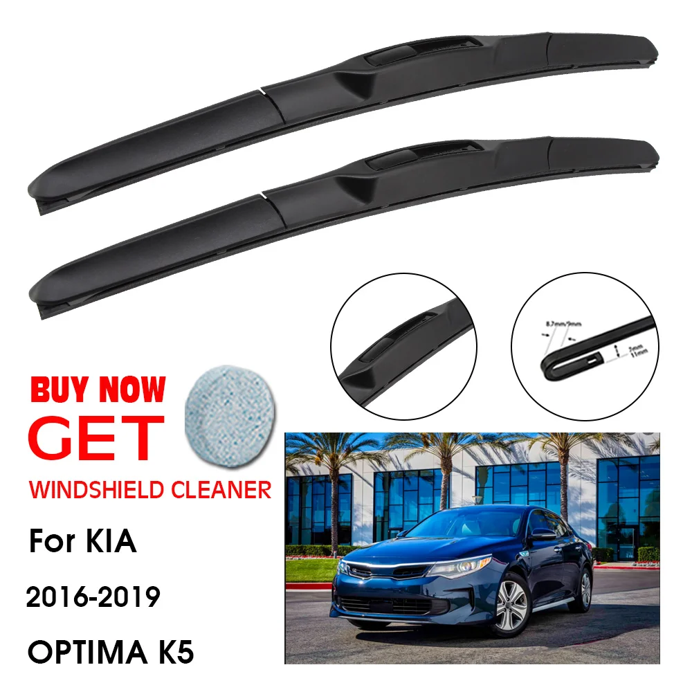 

Car Wiper For KIA OPTIMA K5 26"+18" 2016-2019 Front Window Washer Windscreen Windshield Wipers Blades Accessories